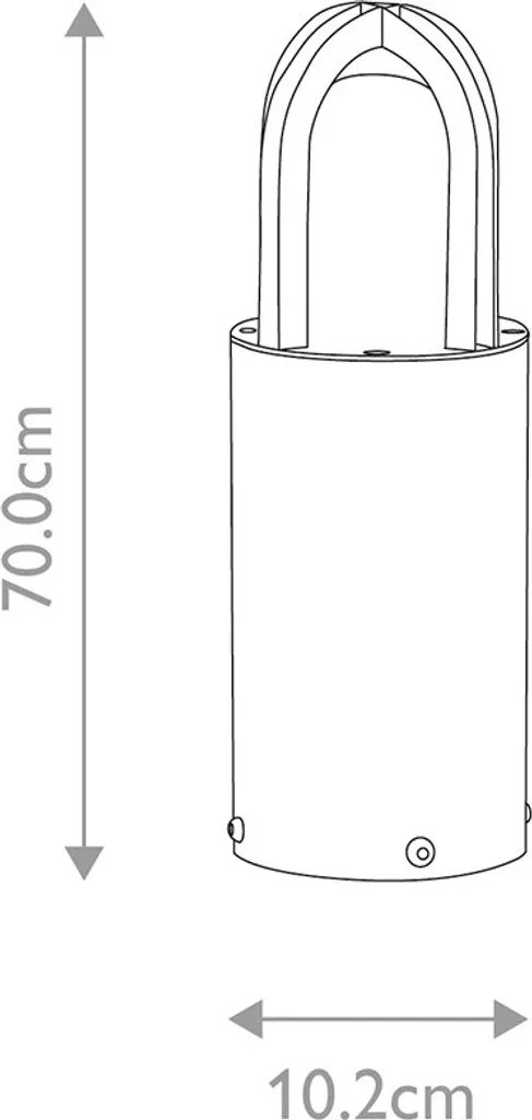 Borne extérieure inox E27 Paignton : Solution contre l'obscurité