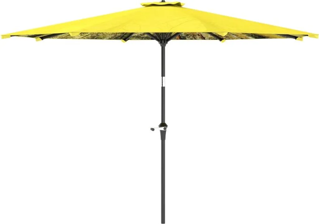 Parasol de Jardin Fortuna Lai 300cm Jaune Idéal pour Balcon et Cour