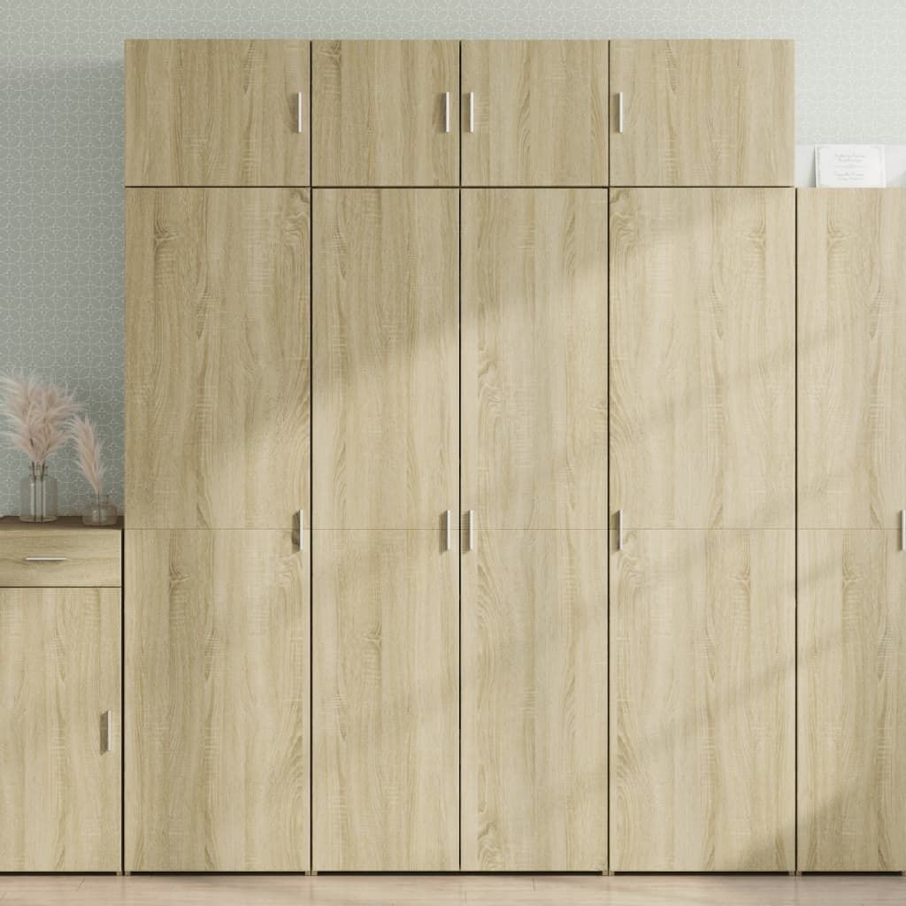 Möbel Hochschrank Sonoma-Eiche 80x42,5x225 cm Holzwerkstoff - Kommoden 3281352