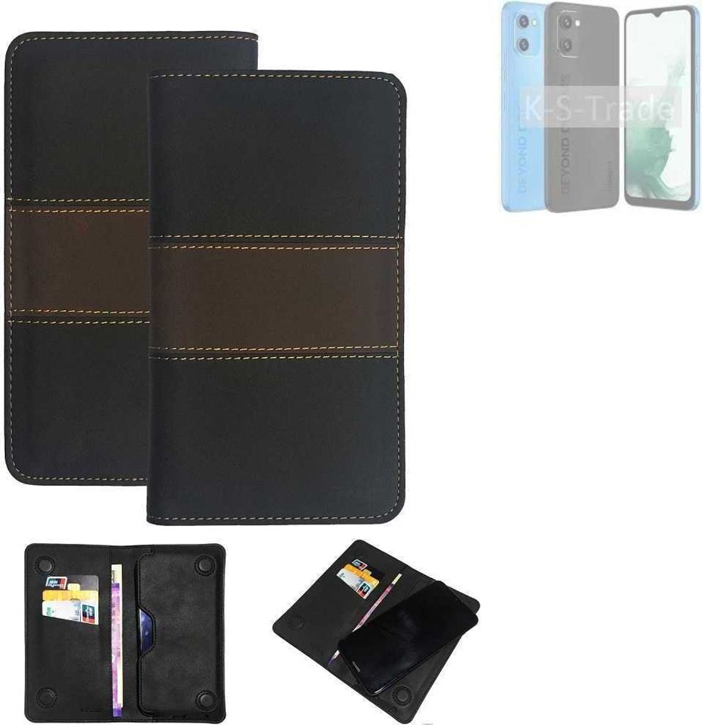 K-S-Trade Hülle Handyhülle kompatibel mit UMIDIGI G1 Plus Schutzhülle Walletcase Bookstyle Tasche Schutz Case Handytasche Wallet Cover Kunstleder