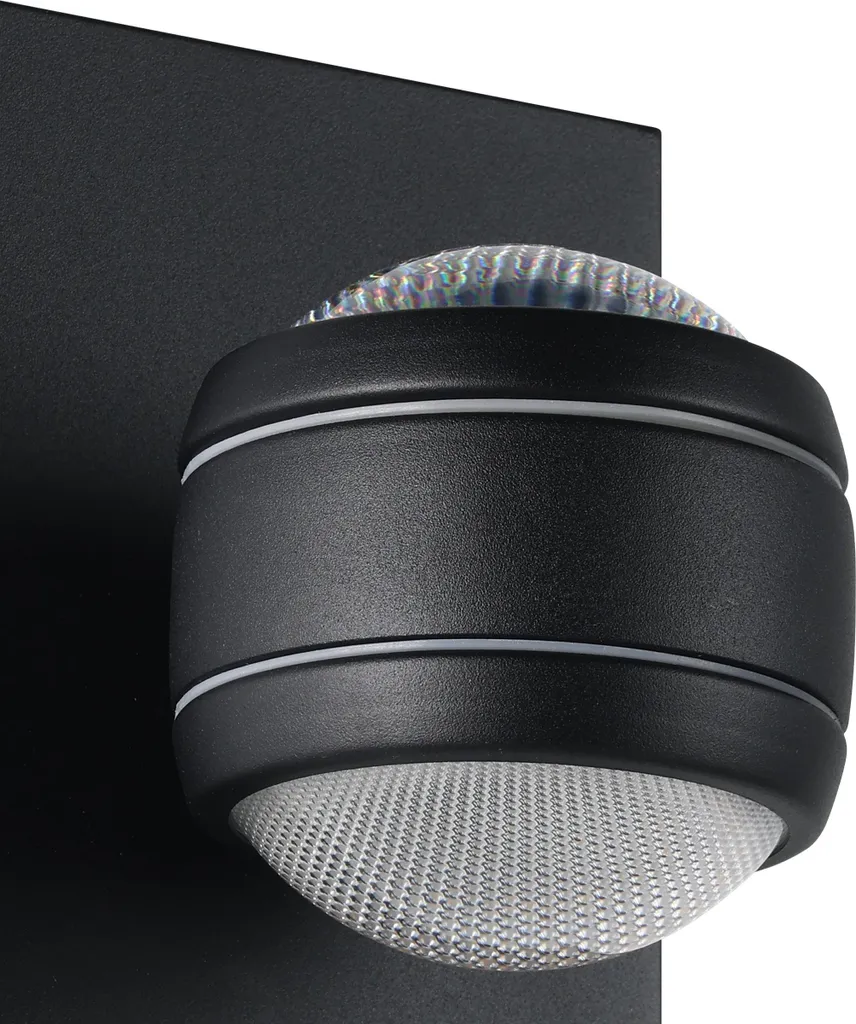 Applique murale LED extérieure noire Sesimba EGLO pour façade et terrasse