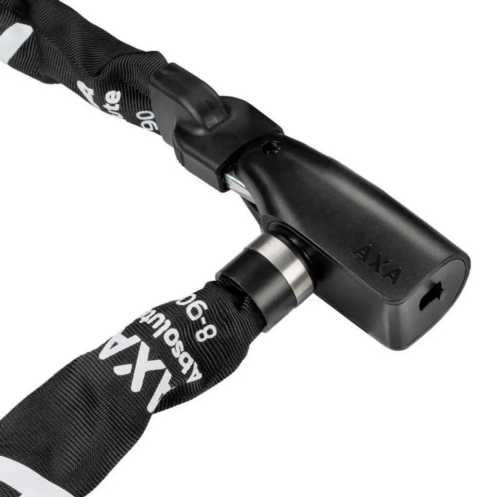Antivol Absolute chaîne acier 8 mm gainé polyester noir 110 cm de long - 17