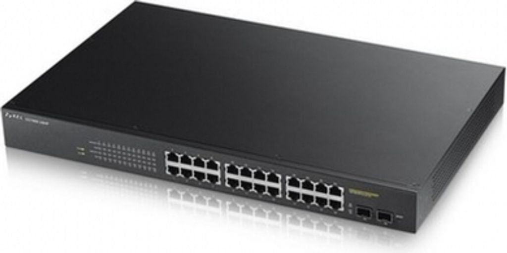Zyxel GS1900-24HP Gigabit Ethernet (10/100/1000) Power over Ethernet (PoE) Managed Switch Schwarz