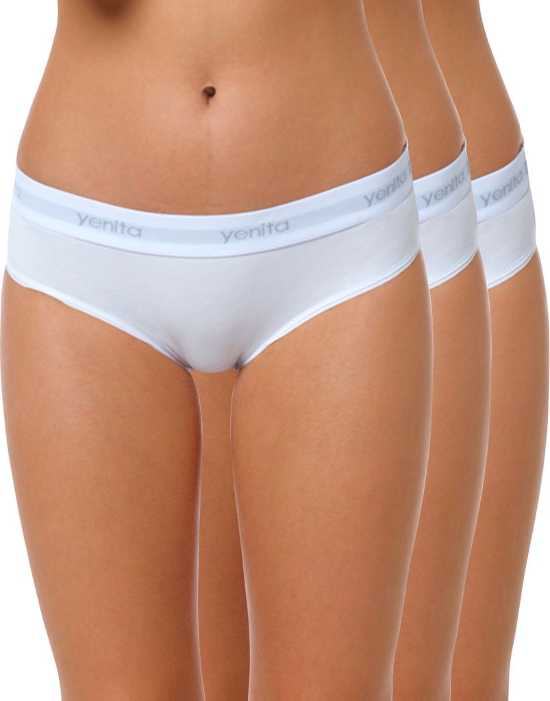 Yenita Bikinislips (3er Set) Modern-Sports-Collection XL weiss