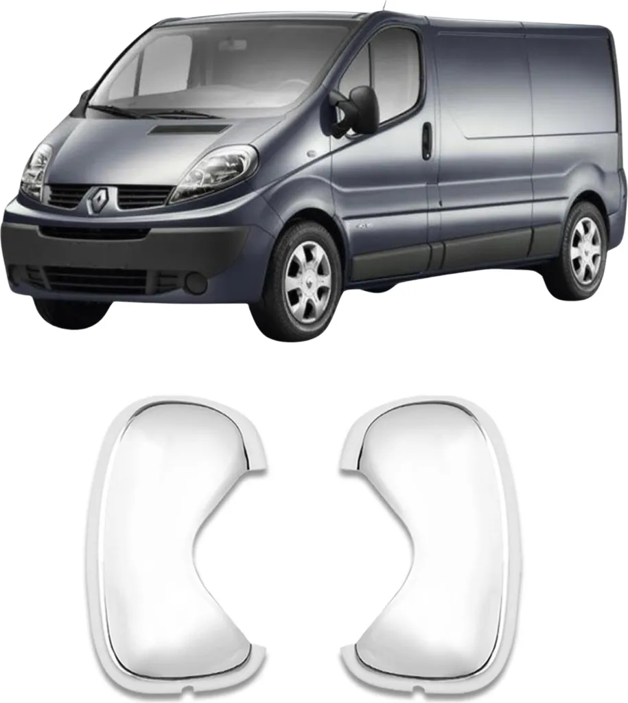 Coques de rétroviseurs Opel Vivaro pour rénovation et look chromé chic