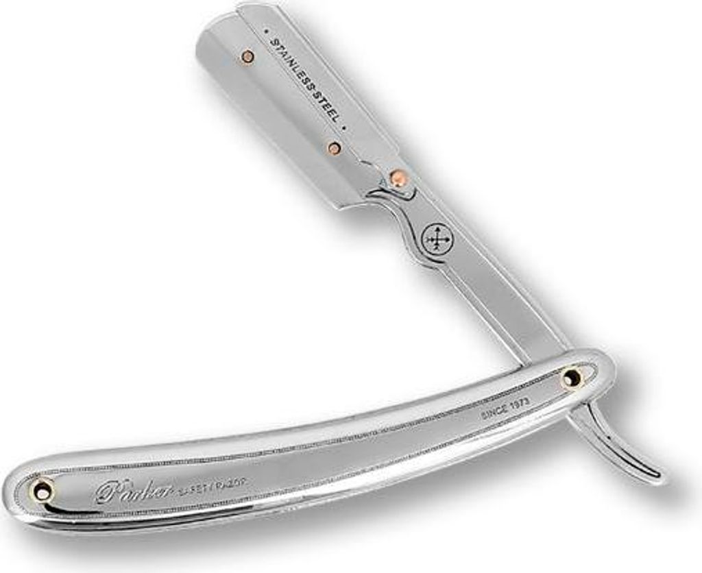 Rasoio in metallo Shavetta Parker 31R con incisione Immagine del prodotto 