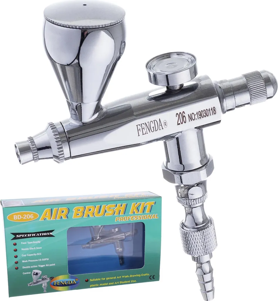 Buse aérographe 0,5 mm anti-obstruction filetage 1/8 pour modélisme