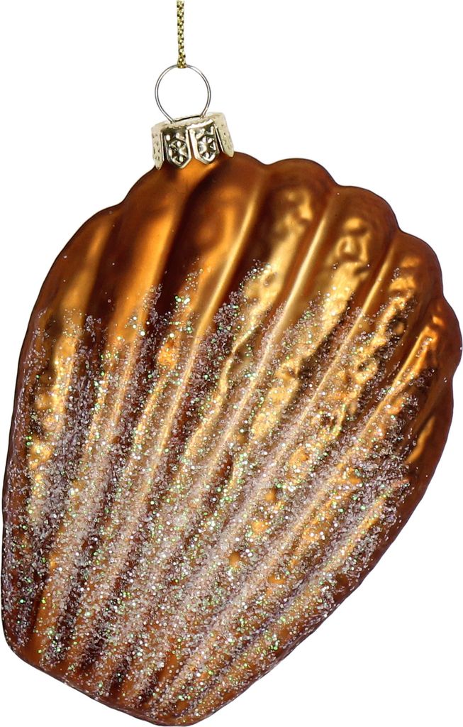 Christbaumschmuck 10cm Glas Madeleine Figur Braun