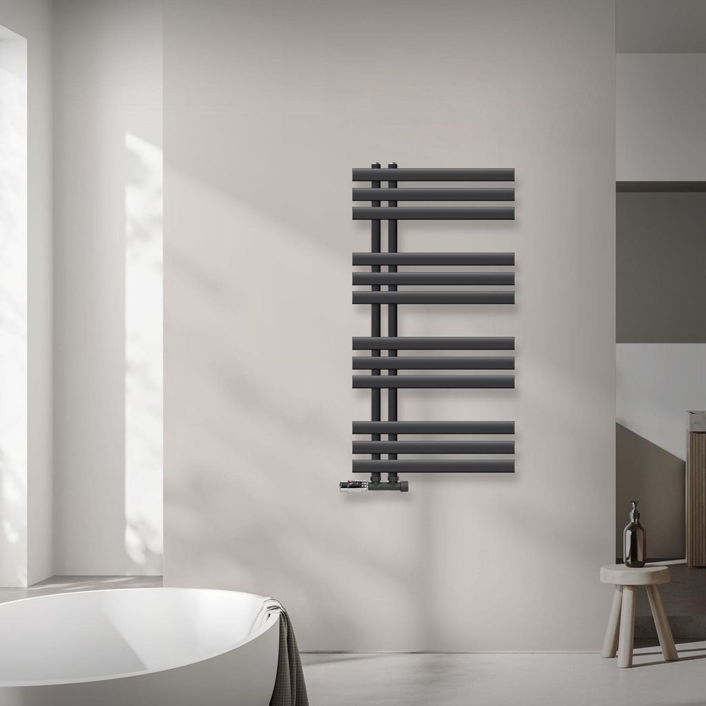 LuxeBath Badheizkörper Iron EM 500x1000 mm Anthrazit Produktbild 