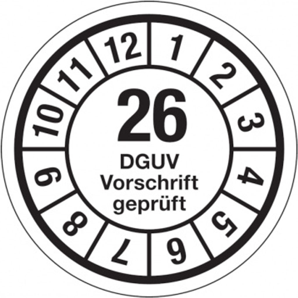 Dreifke Aufkleber Jahresprüfplaketten, DGUV Vorschrift , Jahresfarben...