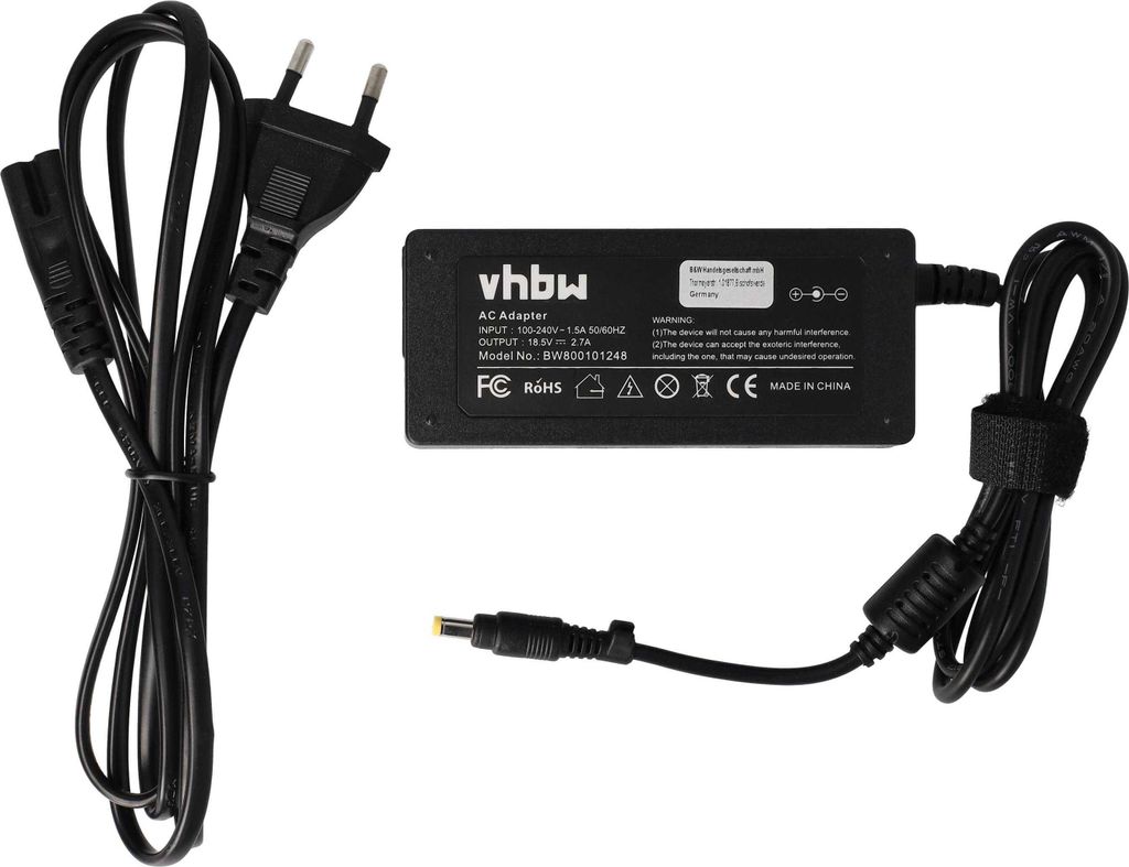 vhbw Netzteil kompatibel mit HP Business Notebook nc6000 Notebook - 200 cm, 50 W