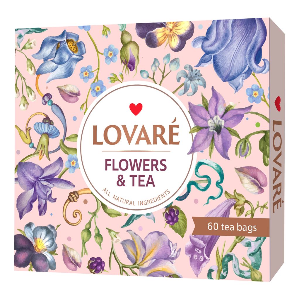 LOVARÉ Portfolio Fiori e Tè 102,5 g (60 bustine, collezione Immagine del prodotto 