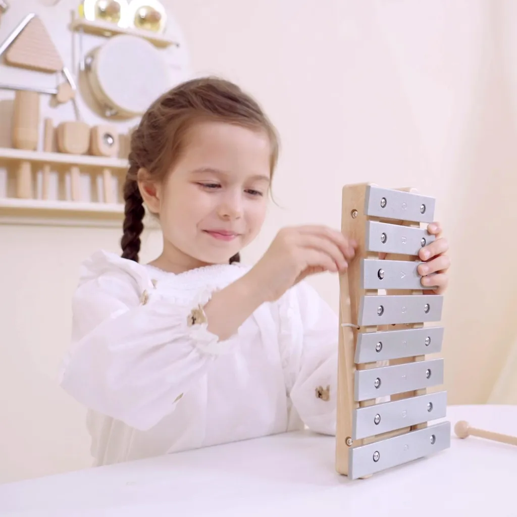 Set d'instruments de musique en bois : mallette de percussion Viga
