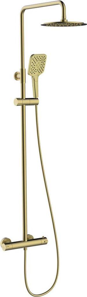 Thermostatisches Duschset mit 3 Funktionen UP Urban - Gold gebürstet - STANDARD HIDRAULICA - 61959