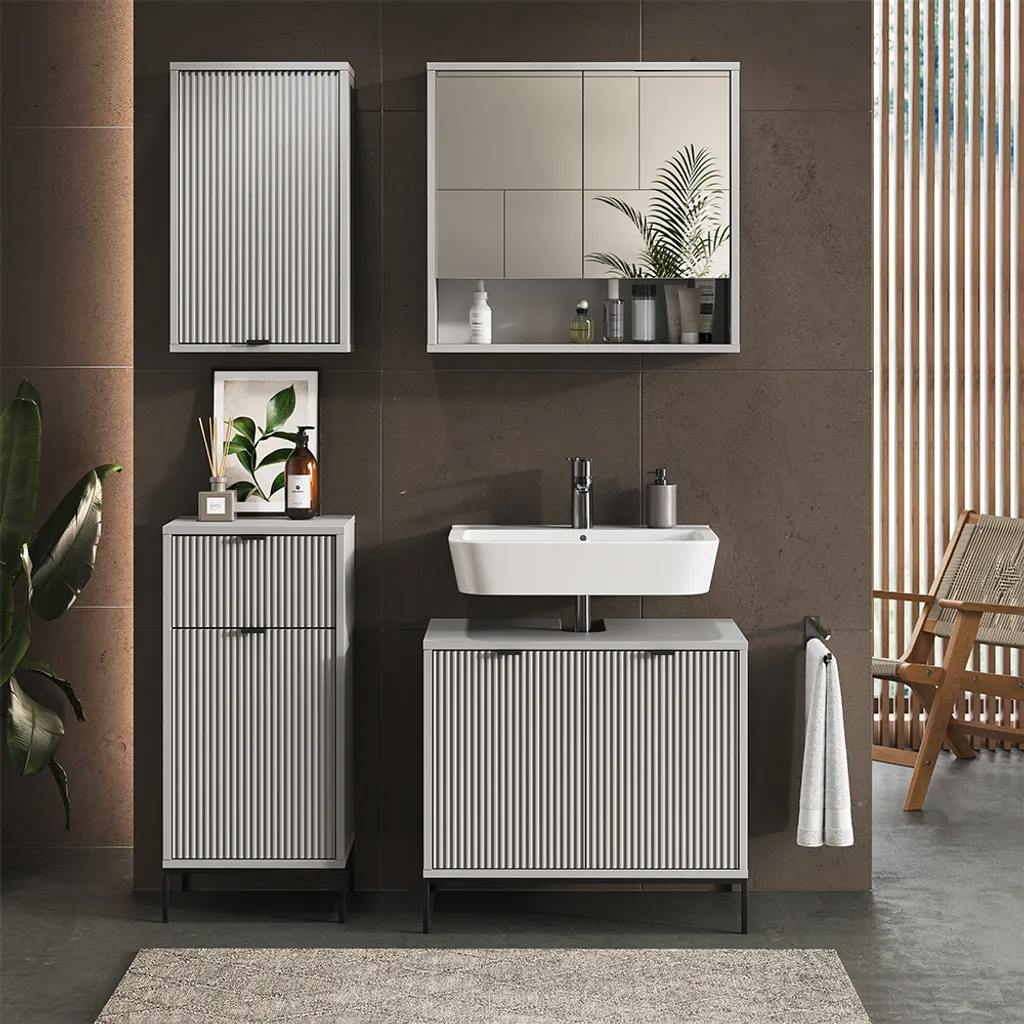 Acquista Vicco Mobile Bagno Eliza Grigio 40x65 - Offerta Online - 4