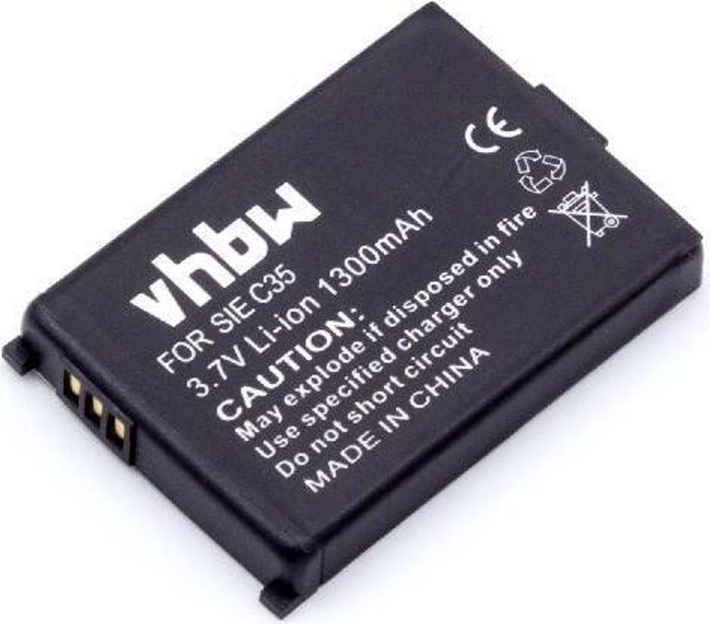 vhbw Akku Ersatz für Siemens V30145-K1310-X133, V30145-K1310-X229, V30145-K1310-X132 für schnurlos Festnetz Telefon (1300 mAh, 3,7 V, Li-Ion)