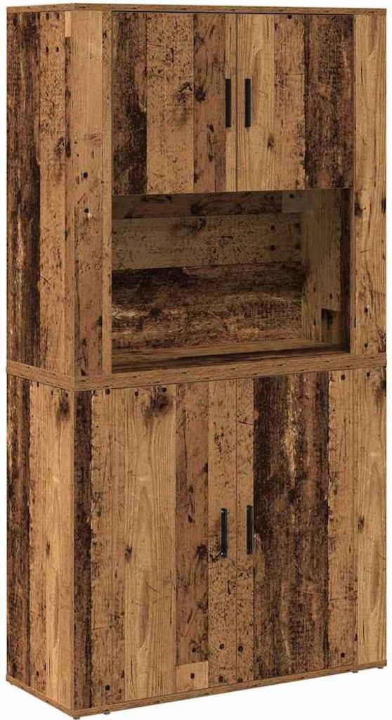 SYFAX Highboard Altholz 80 x 33 x 150 cm Holzwerkstoff