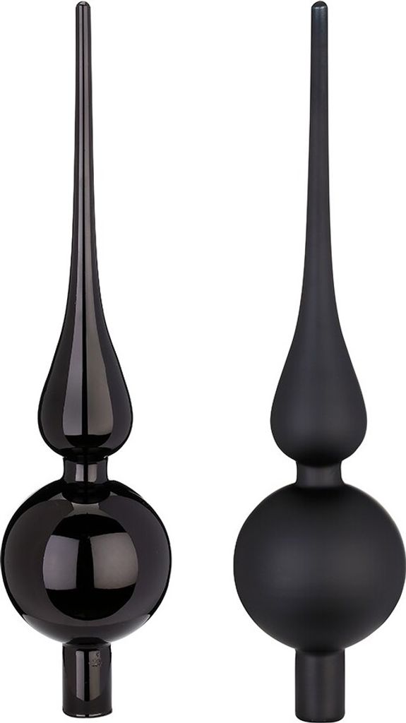 Christbaumspitze Glas 28cm 1 Stück matt / glanz sortiert - Produktbild 