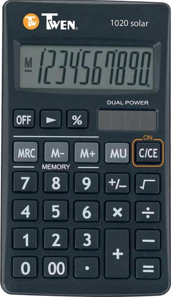 TWEN Taschenrechner TW 1020 584 schwarz