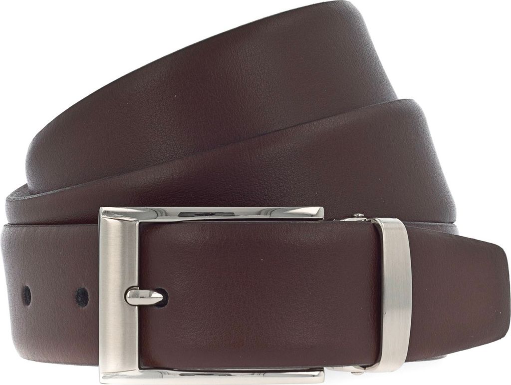 Vanzetti Leder Gürtel Dresscode: Business 35mm Cambered Belt W115 Dark Brown braun