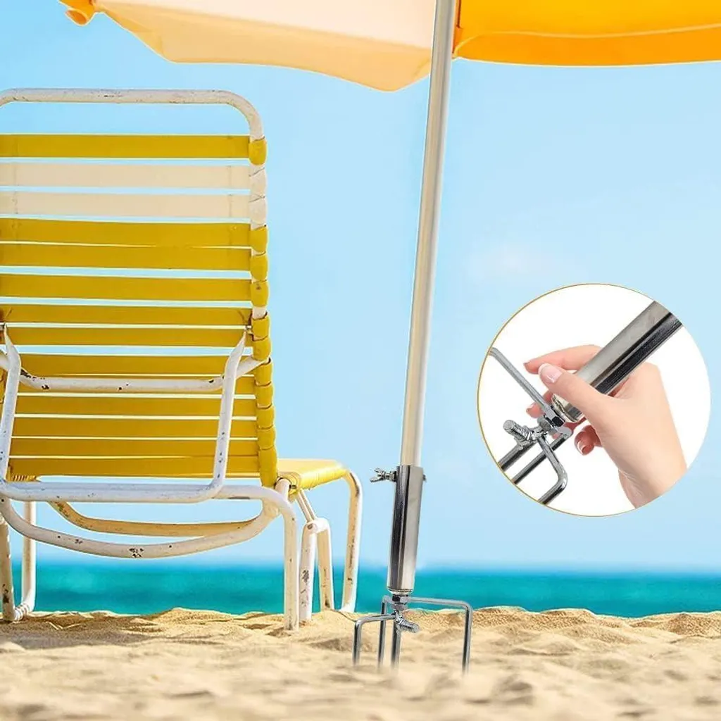 Support parasol en ABS haute résistance - Ancrage universel avec poignée