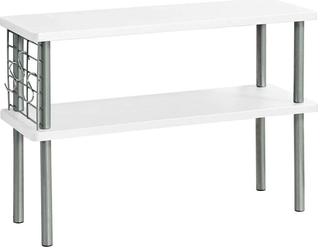 KESPER Dvoupatrová kuchyňská police bílá 55x20x38cm Obrázek produktu 