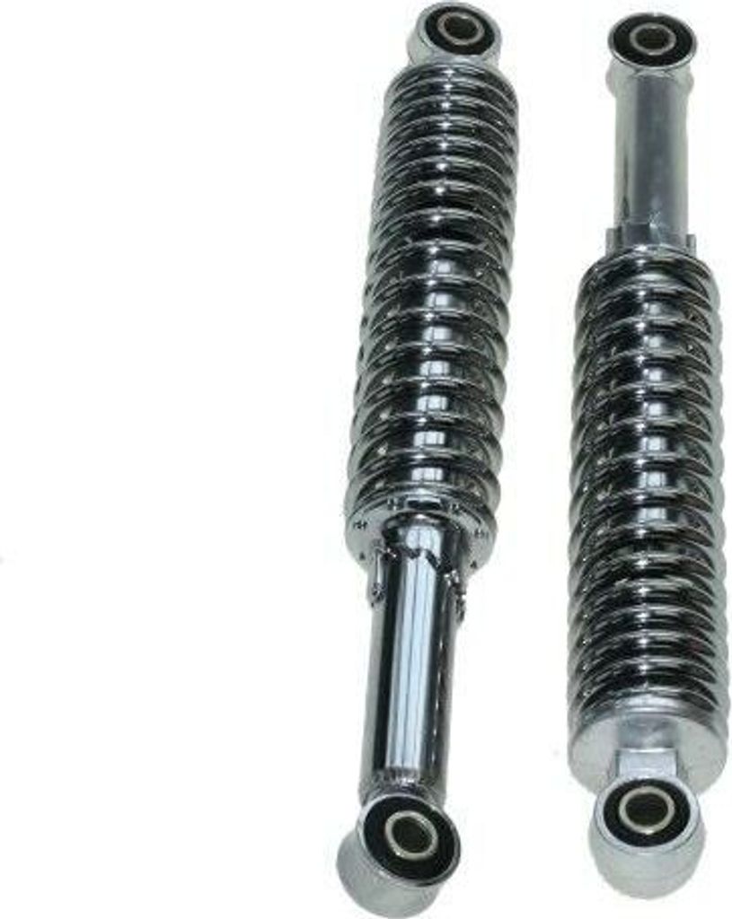 Stoßdämpfer Federbeine Set 320mm Chrom (10/10mm) Universal Mofa Moped Mokick
