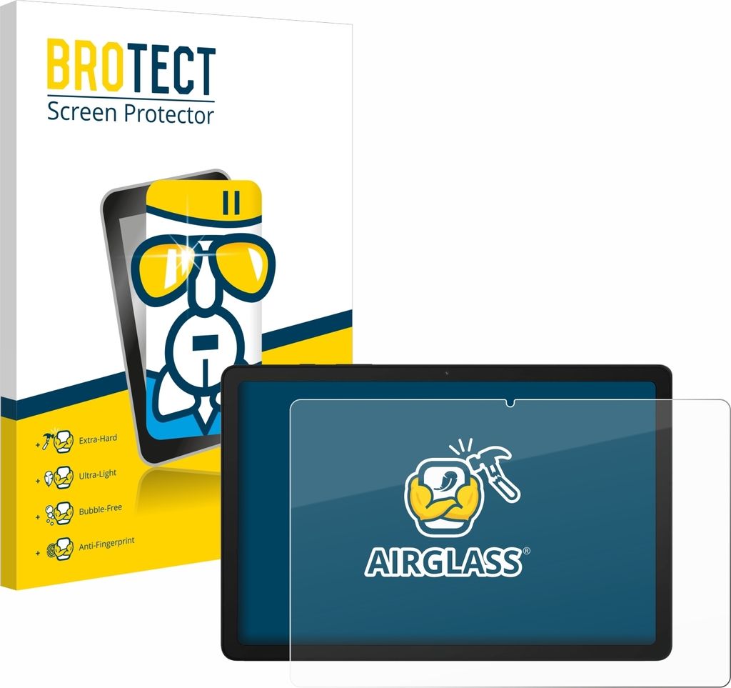 BROTECT Schutzglas für Samsung Galaxy Tab A9 Plus 5G Schutzfolie Panzer Folie Glas Display Schutz klar