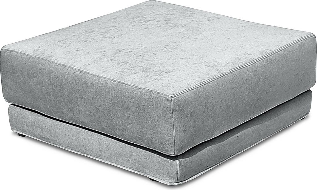 home24 Polsterhocker mit Wechselbezug - Webstoff