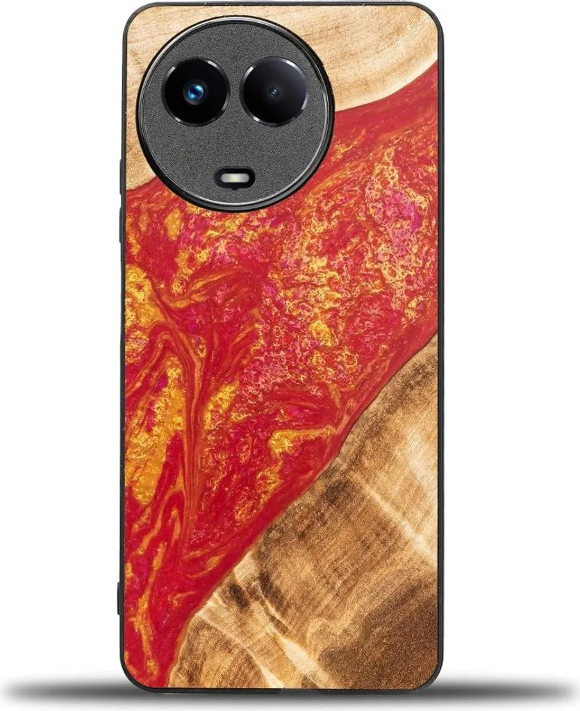 Coque de protection Realme 11 5G Bewood série Neons Paris faite main