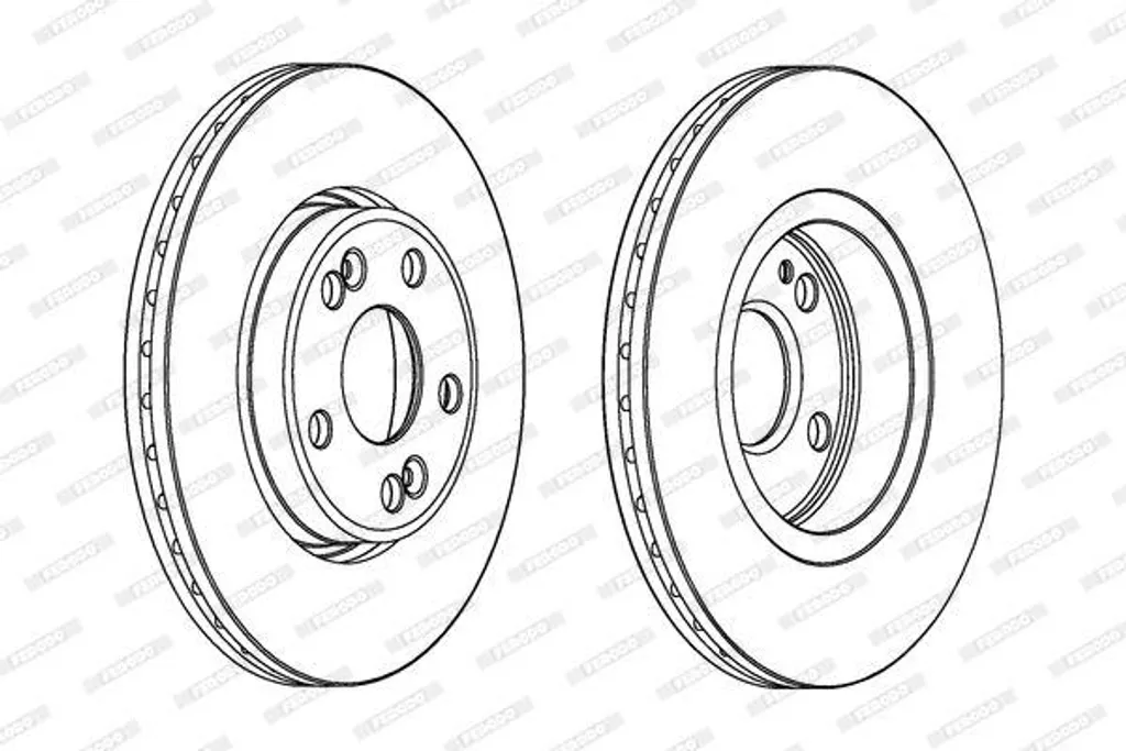 Disque de frein Ferodo DDF1123C OE 7700802231 pour Renault Espace