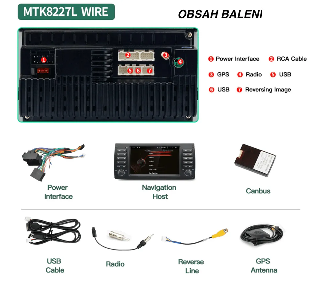 Remplacement Autoradio BMW X5 E39 Écran Tactile Android GPS Bluetooth Canbus - 2