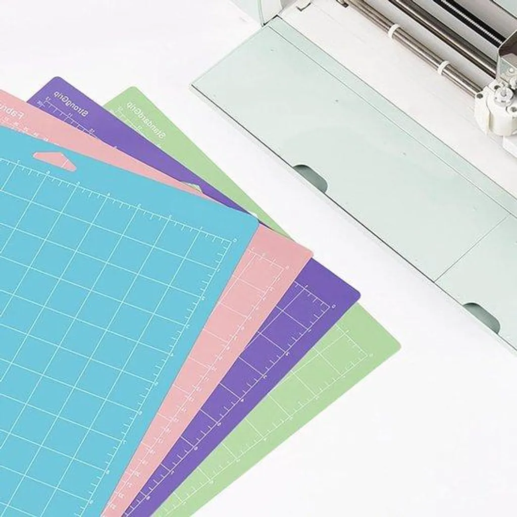 Tapis de découpe adhésifs pour machine Cricut - Assortiment de 4 pièces