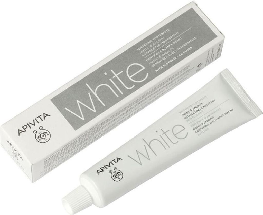 Apivita Dentifricio Sbiancante con Propoli di Mastice 75ml Immagine del prodotto 