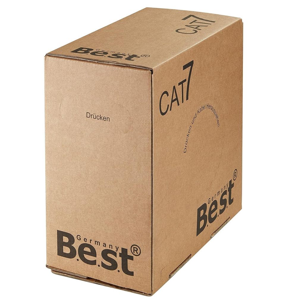 CAT.7 Verlegekabel 100m Gigabit Netzwerkkabel KUPFER LAN Produktbild 9