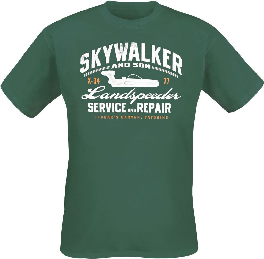 Star Wars T-Shirt Herren Skywalker grün XXL