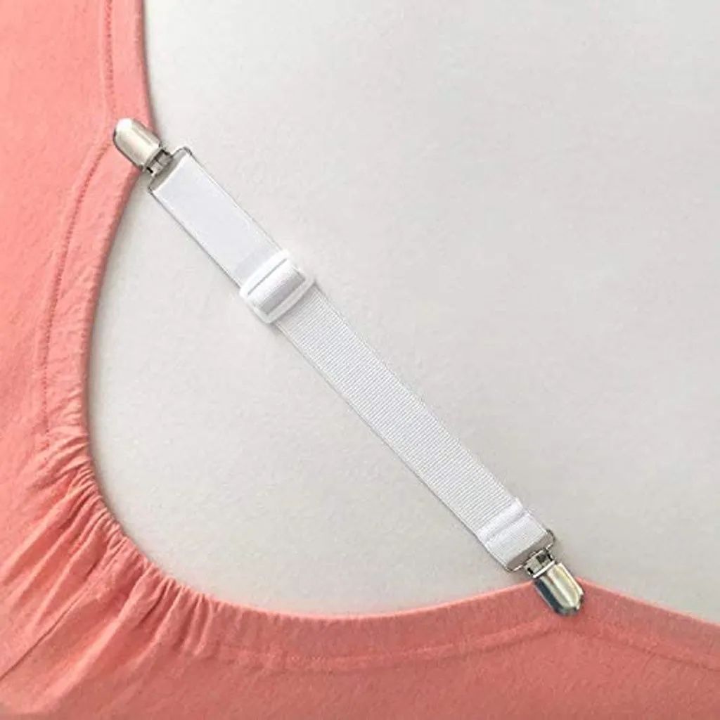 Verstellbare Bettlakenspanner, 8 Stück Elastische Produktbild 4