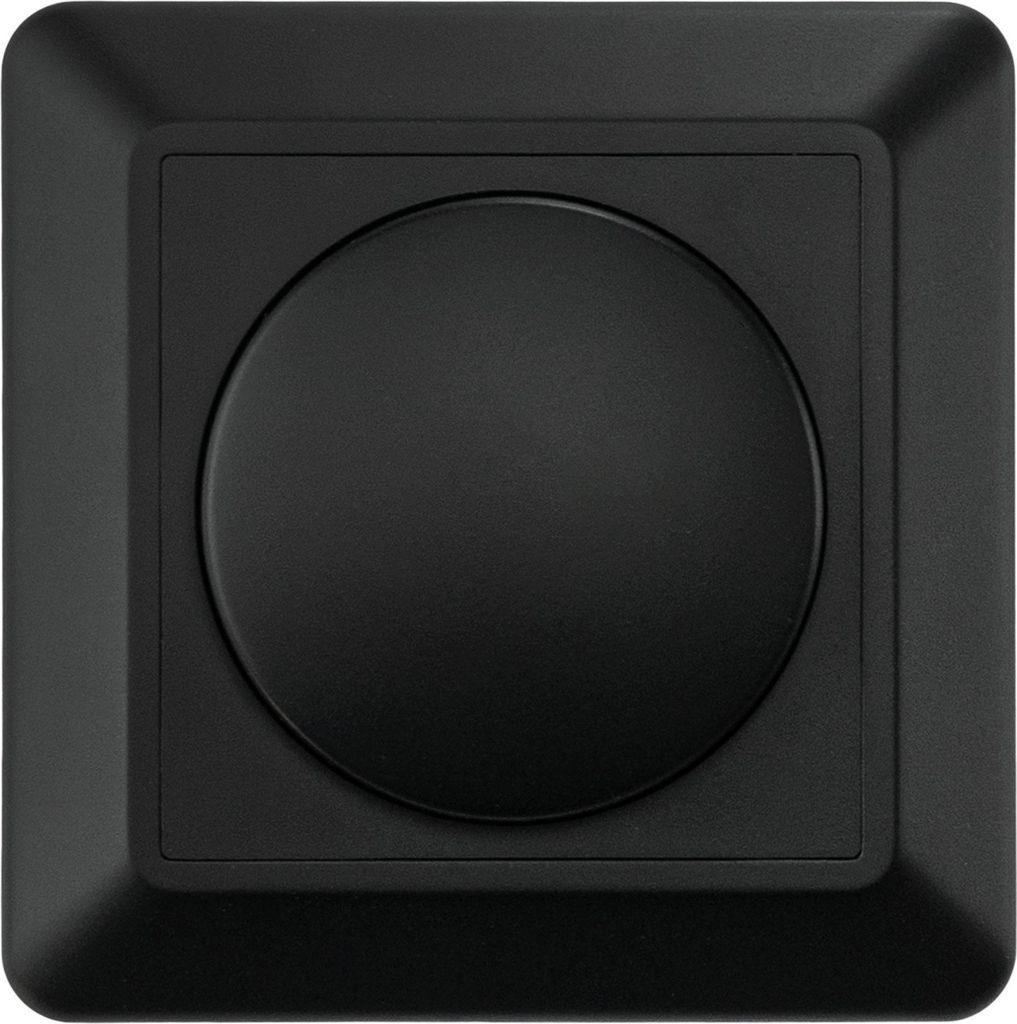 Ledvion - Abdeckung Dimmer Schalter, Drehdimmer Dimmschalter, Phasenabschnitt, Schwarz Abdeckrahmen, Nur Abdeckung