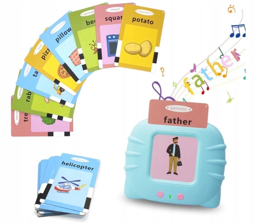 FRÜHES ENGLISCHES SPRACHE-KARTENLESER 112 Karten 224 Wörter KINDER