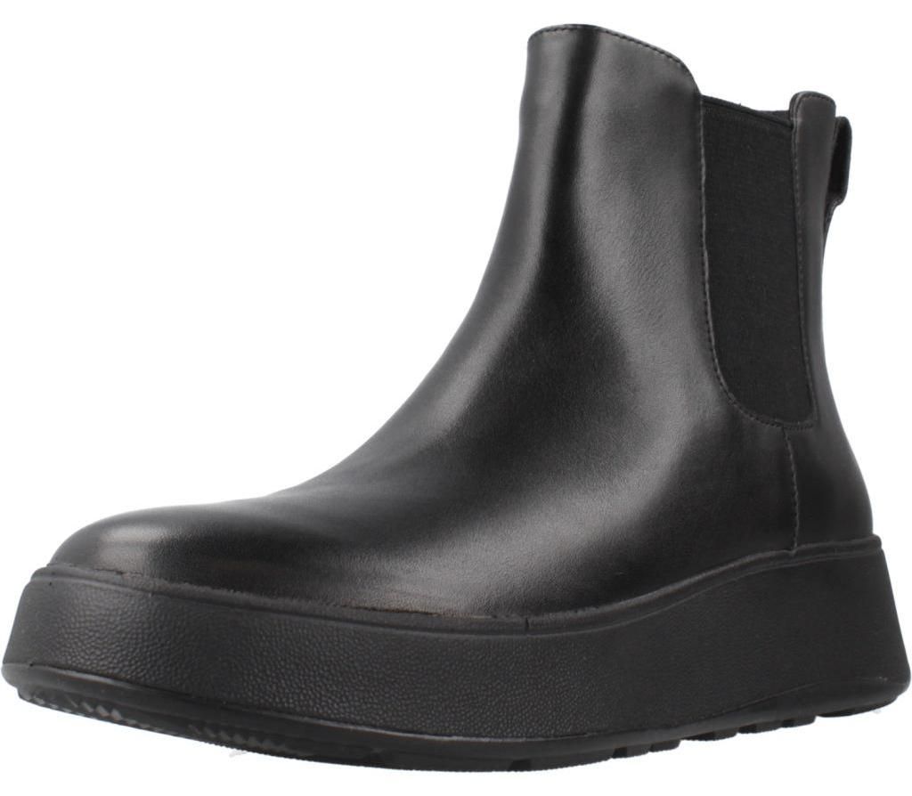 FITFLOP FitFlop F-Mode Leather Flatform Chelsea Boots BLACK 36