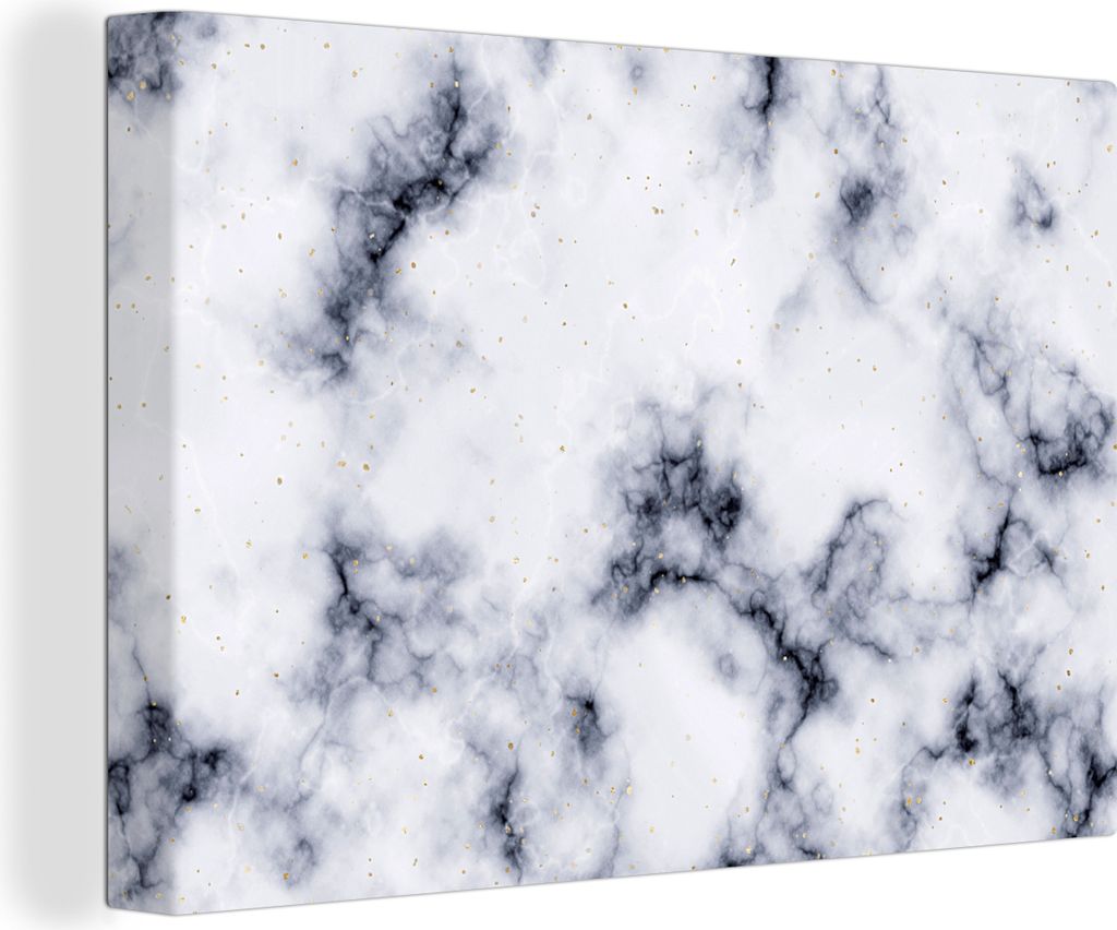OneMillionCanvasses - Leinwandbilder - 140x90 cm, Marmor - Achatgeode - Stein, Wandbilder Kunstdruck Wanddekoration - Foto auf Leinwand - Gemäld...