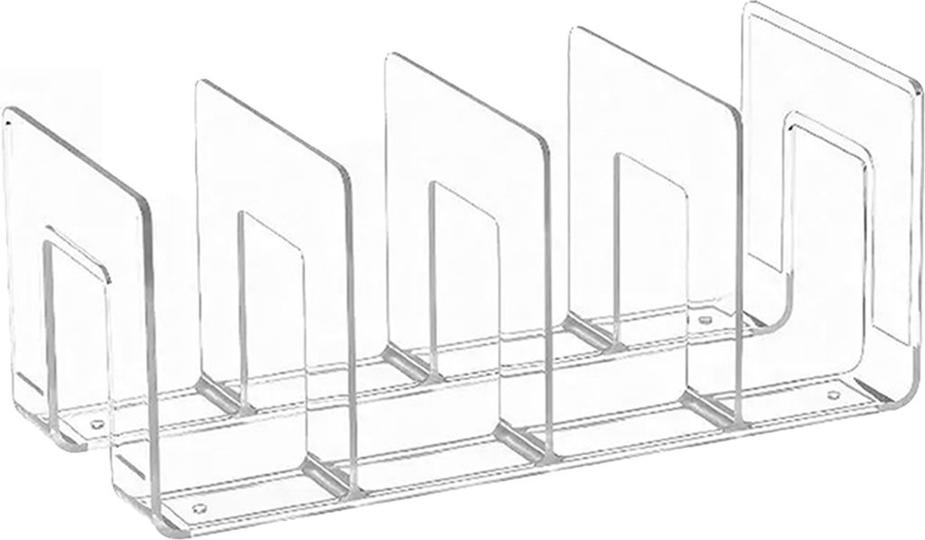 1/4 Stück Kunststoff-Kupplungsteiler, Taschen- und Geldbörsenorganisatoren, transparentes Design, verstellbare Aufbewahrungsteiler für Handtaschen