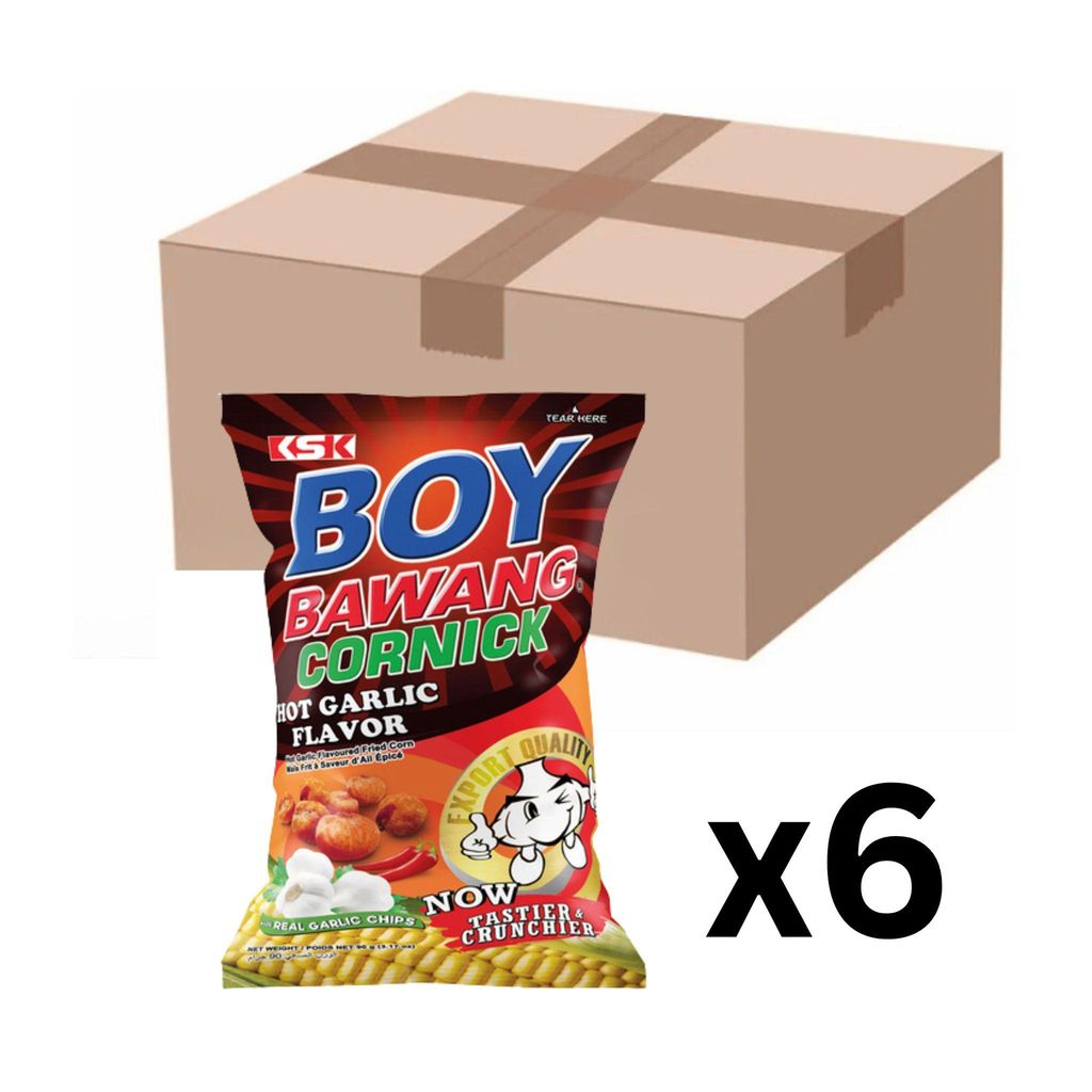 6er-Pack Boy Bawang Cornick Frittierter Mais mit scharfem Produktbild 