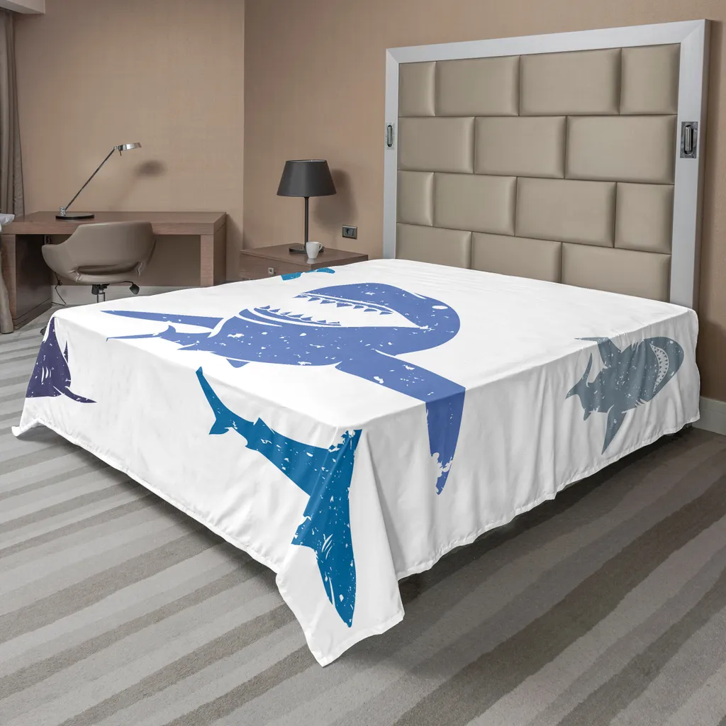 Lenzuolo Squali ABAKUHAUS 266x260 - Stile Grunge per Camera da Letto