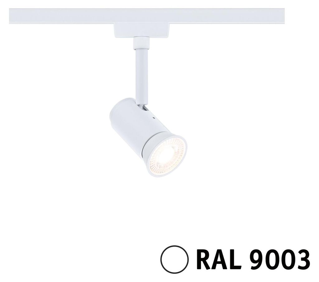 URail Schienenspot Runa Einzelspot GU10 max. 10W dimmbar 230V Signalweiß
