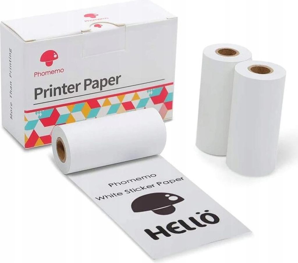 Papier thermique autocollant pour Phomemo M02 M02Pro M03AS Image du produit 