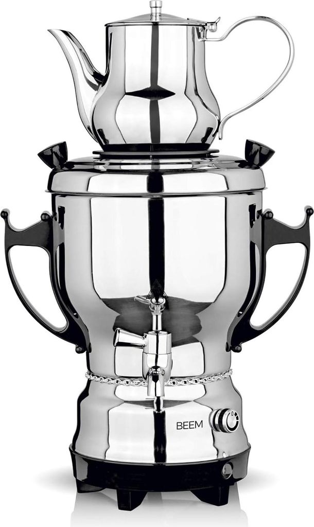 BEEM TEA-CLASSIC Samowar 3L Edelstahl Schwarz| mit 1 L Produktbild 