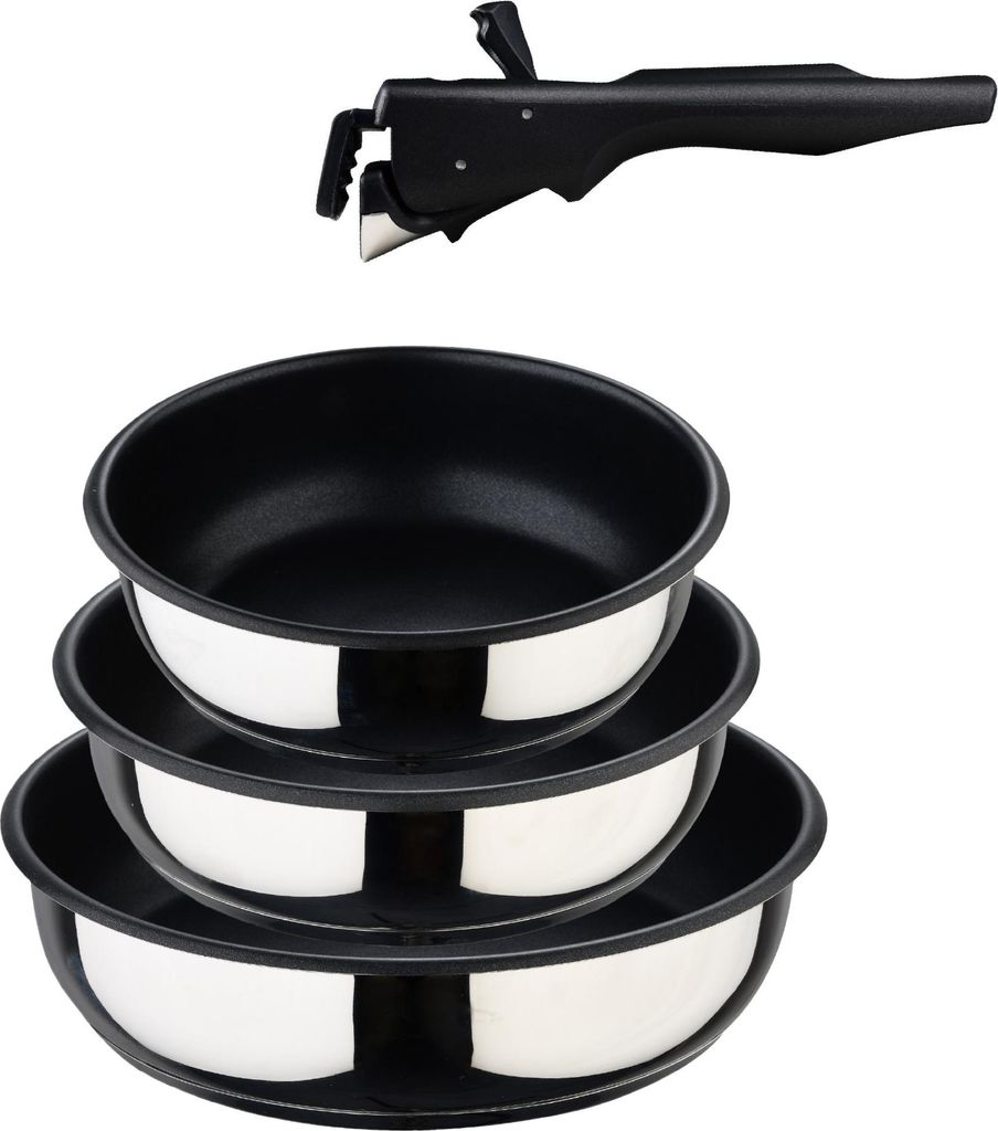 Bergner Click&Cook - Pfannenset 4 - teilig 18, 20 und 24 cm Produktbild 