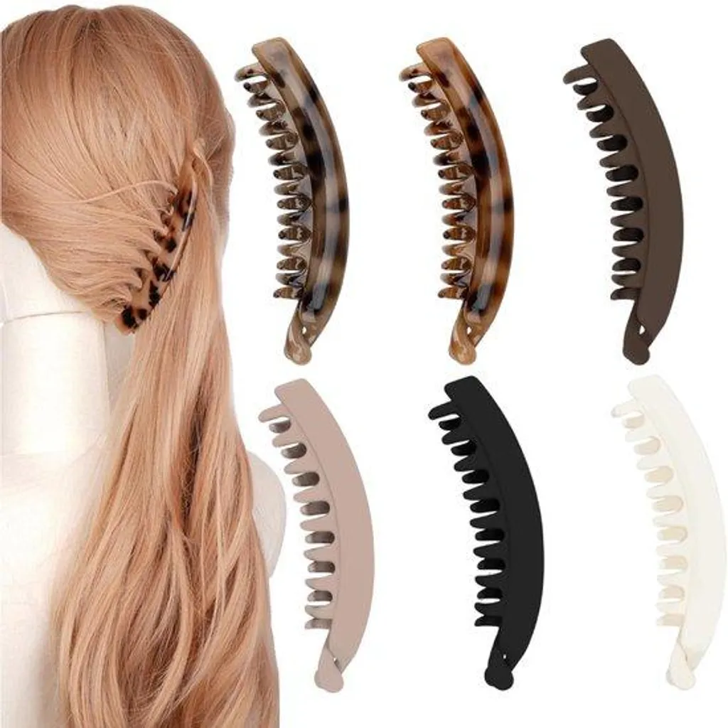 Grosses Barrettes Bananes : Coiffure Rapide pour Cheveux Épais et Longs