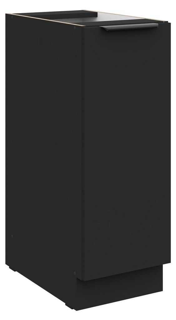 Küchen Unterschrank Schrankauszug 30 cm SIENA Schwarz Küche Produktbild 